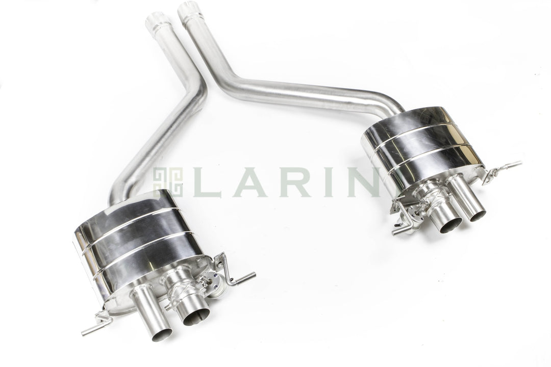 LARINI 'ST2' EXHAUST REAR ASSEMBLIES + ACTIVALVE – BENTLEY CONTINENTAL GT