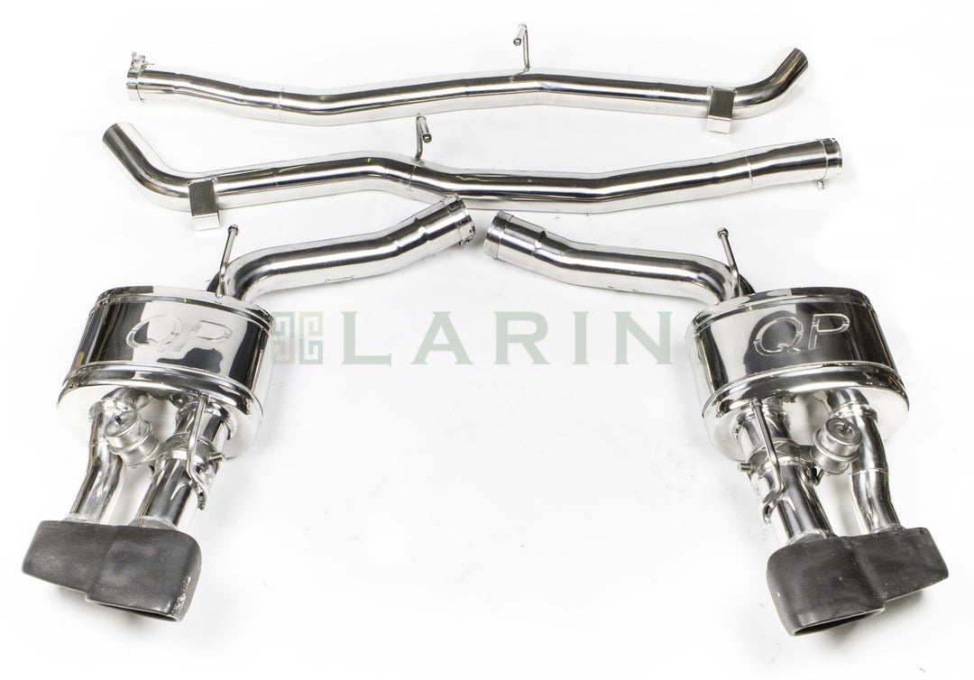 LARINI 'CLUB SPORT' EXHAUST REAR BOXES (OVAL TIPS) WITH VALVE CONTROL – MASERATI QUATTROPORTE GTS 3.8 V8 (MY14)