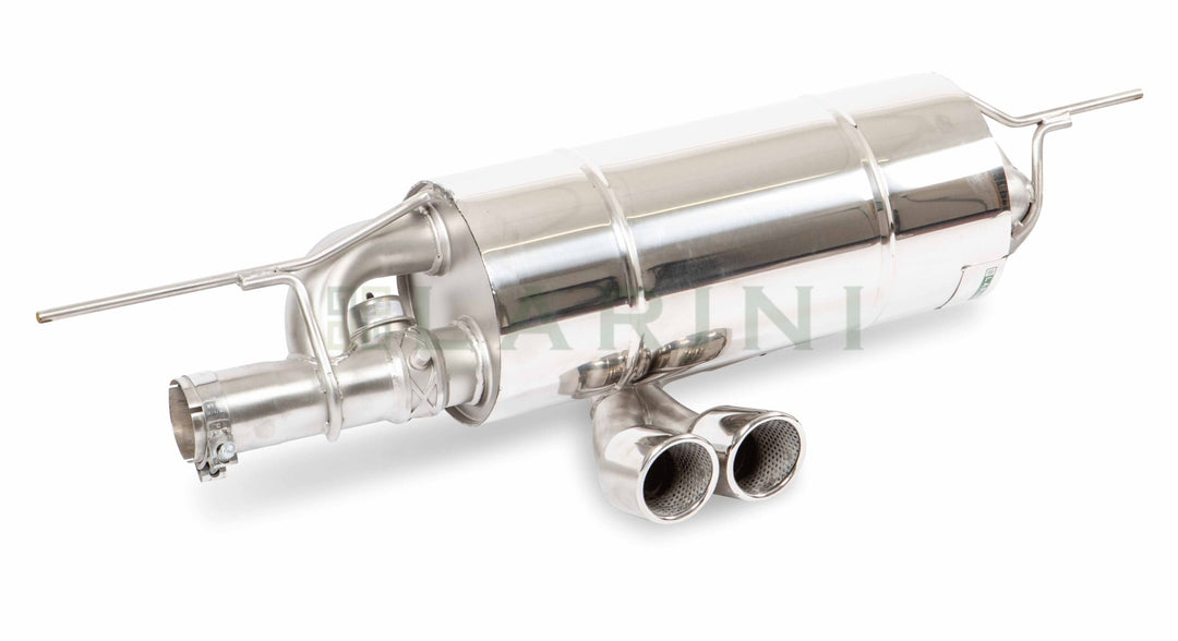 LARINI 'GROUPN' EXHAUST ASSEMBLY + ACTIVALVE (SLASH CUT TIPS) – LOTUS ELISE 1.6 (1ZR)