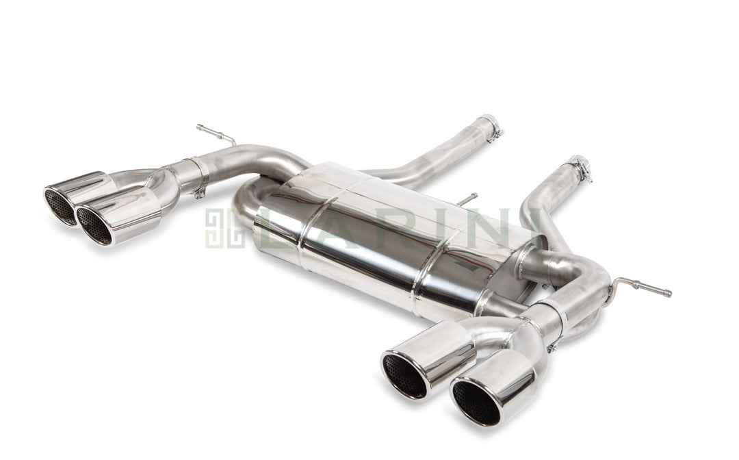 LARINI 'GTE' EXHAUST REAR ASSEMBLY (QUAD TIPS) – JAGUAR XKR-S 5.0