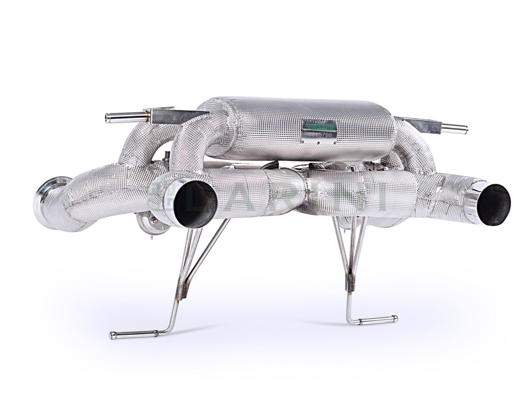 LARINI 'GT2' EXHAUST ASSEMBLY + ACTIVALVE (INCO) – LAMBORGHINI AVENTADOR SVJ