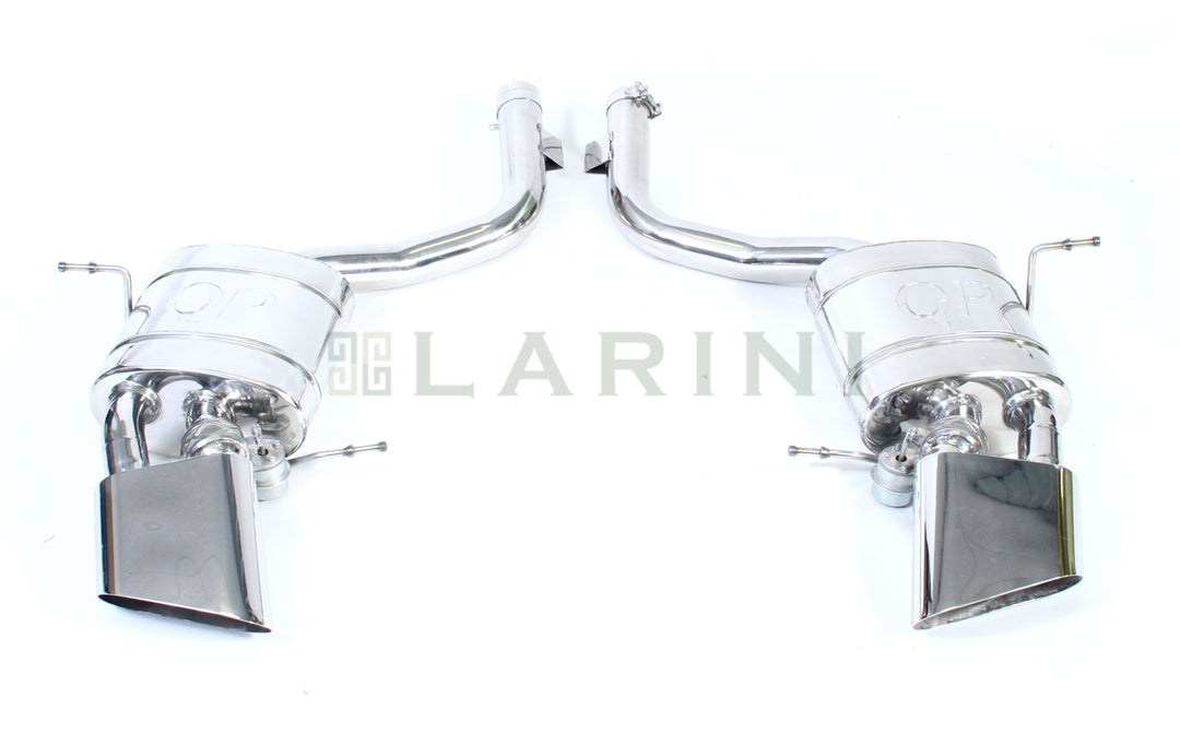 LARINI 'CLUB SPORT' EXHAUST REAR BOXES (OVAL TIPS) WITH VALVE CONTROL – MASERATI QUATTROPORTE (S1) AUTOMATICA