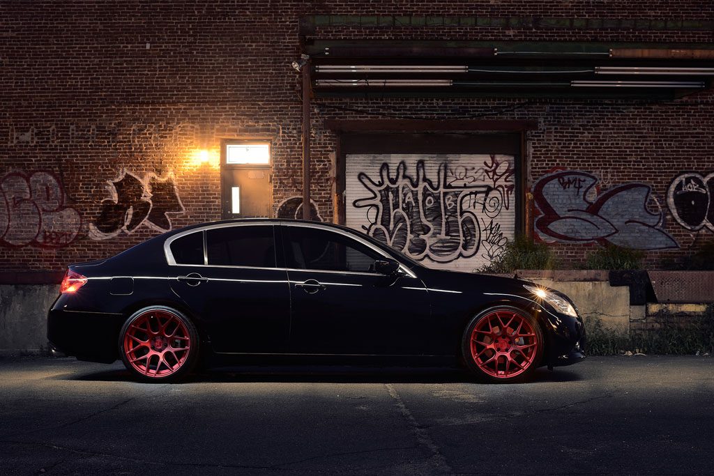 INFINITI G37 SEDAN on custom forged wheels
