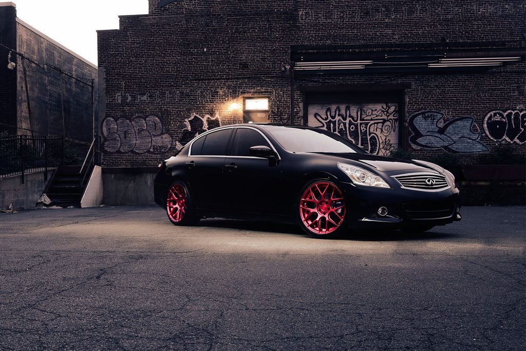 INFINITI G37 SEDAN on custom forged wheels