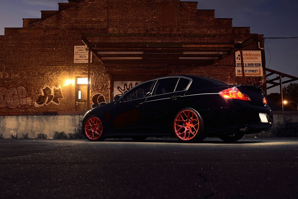INFINITI G37 SEDAN on custom forged wheels