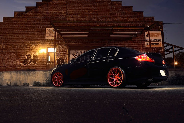 INFINITI G37 SEDAN on custom forged wheels