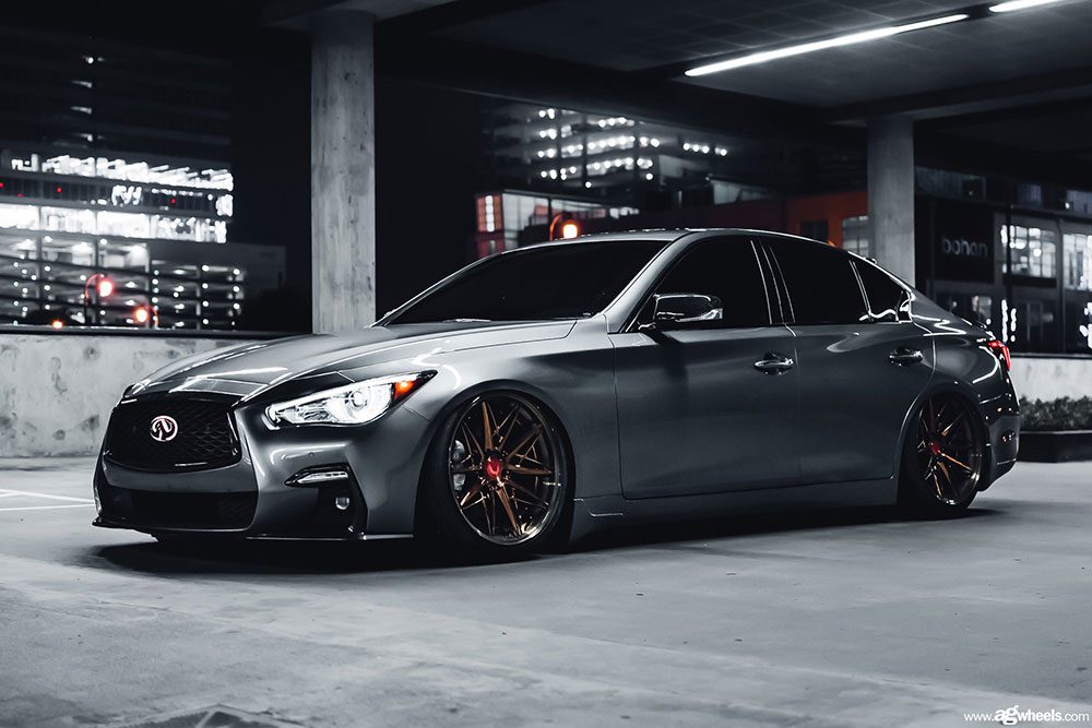 INFINITI Q50S on custom forged wheels