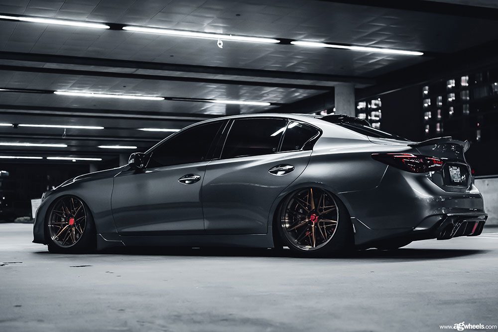 INFINITI Q50S on custom forged wheels