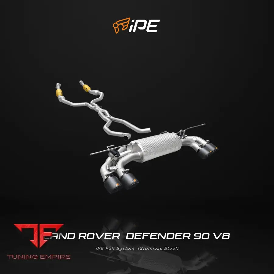 iPE exhaust system for Land Rover Defender 90 V8