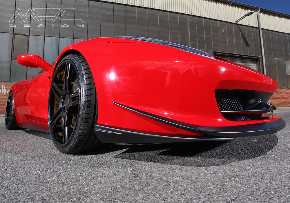 MEC Design Ferrari 458 carbon finish spoiler corners “ears” for front opening, set, for the 458 Italia + Spider (not Speciale)