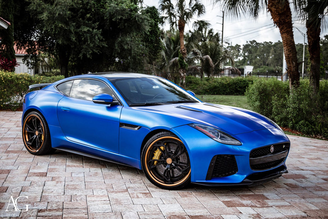 Jaguar F-Type on custom forged wheels