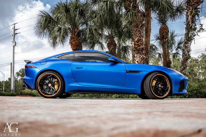 Jaguar F-Type on custom forged wheels