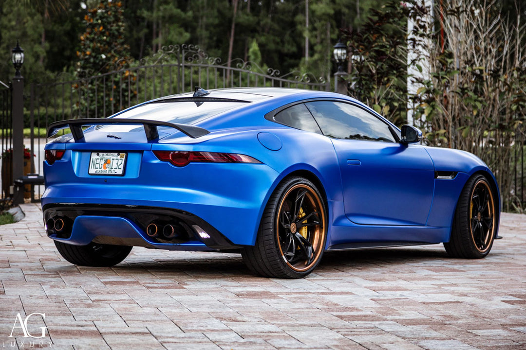 Jaguar F-Type on custom forged wheels
