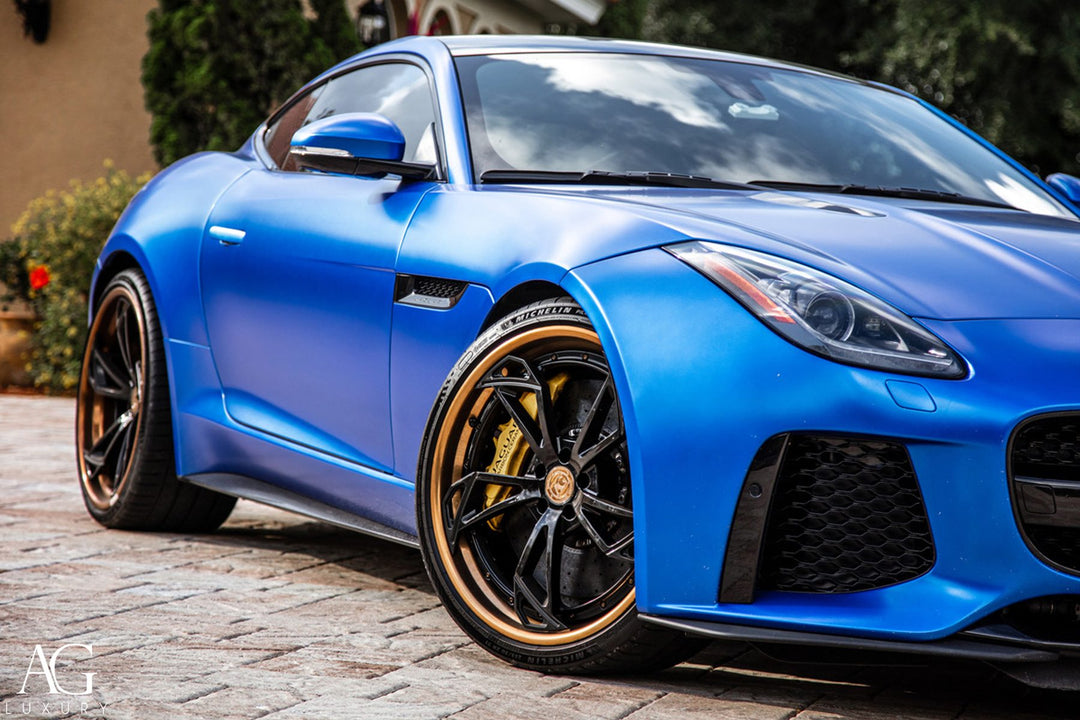 Jaguar F-Type on custom forged wheels