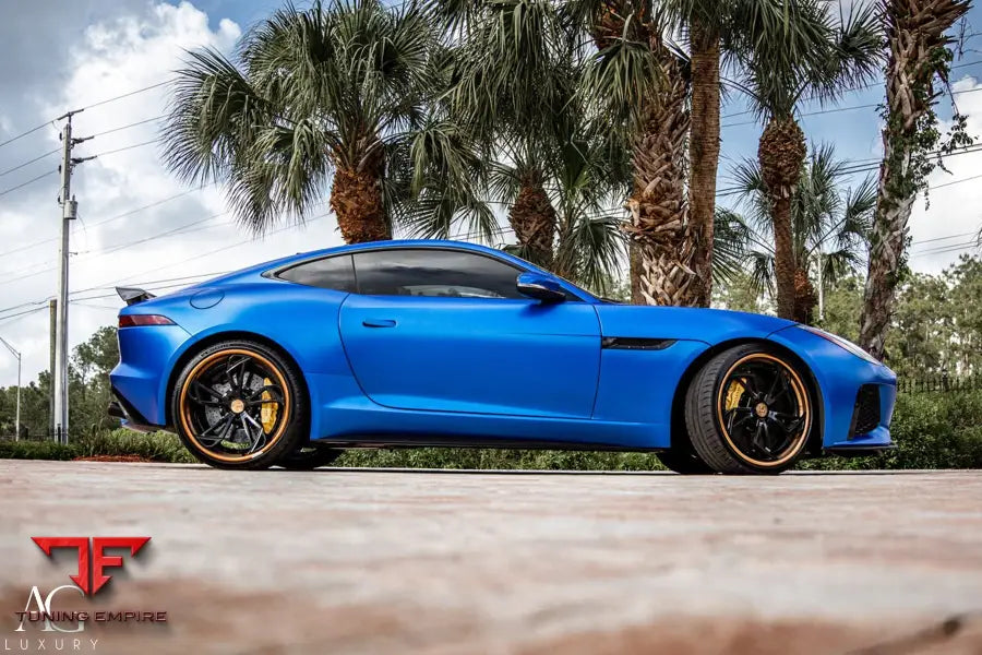 Jaguar F-Type on custom forged wheels