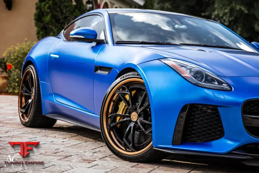 Jaguar F-Type on custom forged wheels