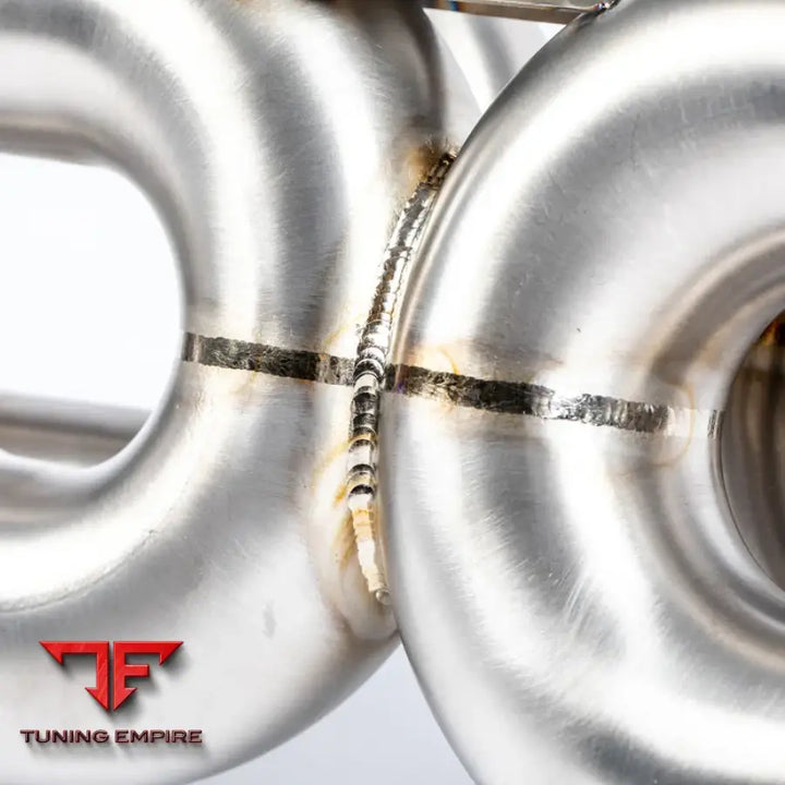 JCR PORSCHE TITANIUM VALVED RACE PIPE (NON SILENCED) EXHAUST SYSTEM