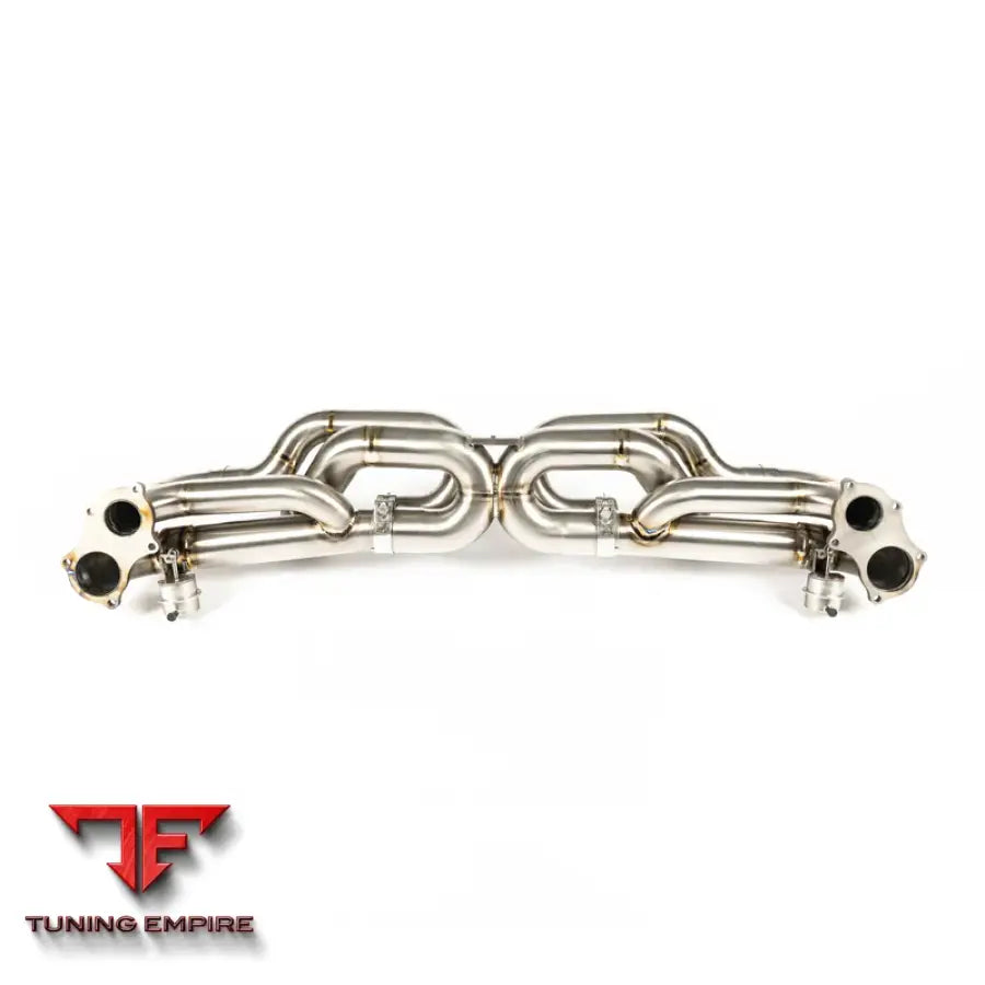 JCR PORSCHE TITANIUM VALVED RACE PIPE (NON SILENCED) EXHAUST SYSTEM