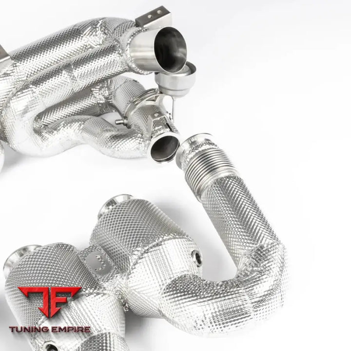 JCR PORSCHE 918 SPYDER INCONEL VALVED RACE PIPE & RACE CATS EXHAUST SYSTEM
