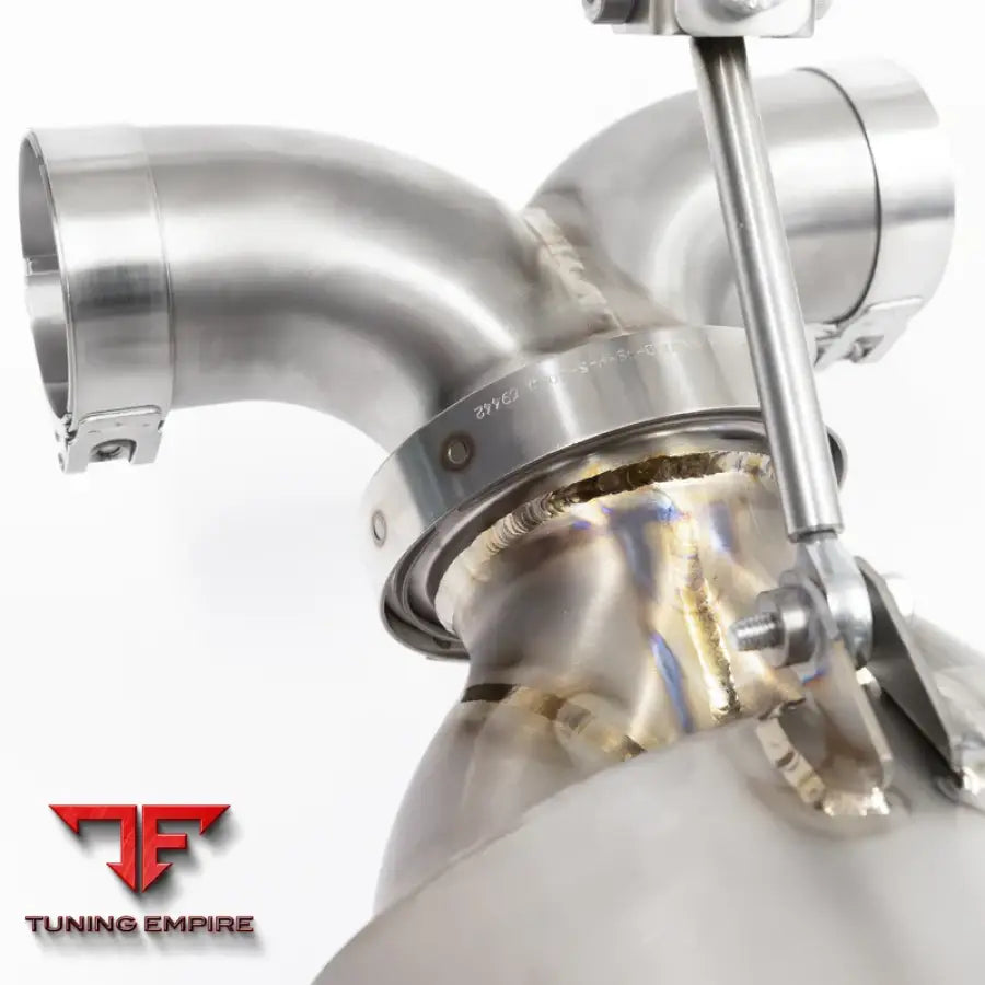 JCR PORSCHE TITANIUM TIPS (SILENCED) EXHAUST SYSTEM