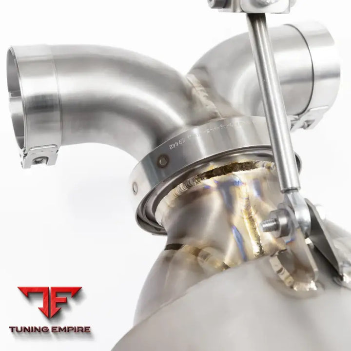 JCR PORSCHE TITANIUM TIPS (SILENCED) EXHAUST SYSTEM