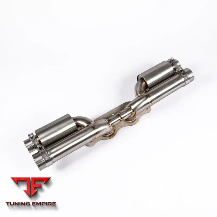 JCR PORSCHE 991.1 GT3 TITANIUM CENTRE BYPASS (SILENCED) EXHAUST SYSTEM