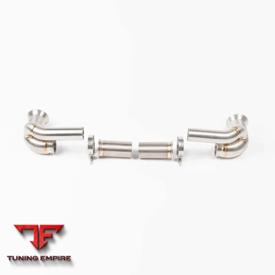 JCR PORSCHE 991.1 GT3 TITANIUM SIDE SILENCER BYPASS (NON VALVED) EXHAUST SYSTEM