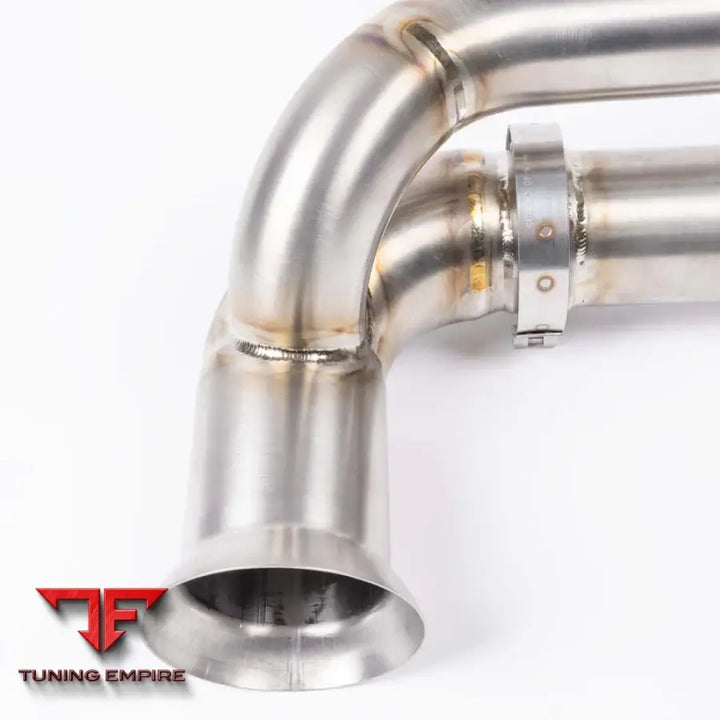 JCR PORSCHE 991.1 GT3 TITANIUM SIDE SILENCER BYPASS (NON VALVED) EXHAUST SYSTEM
