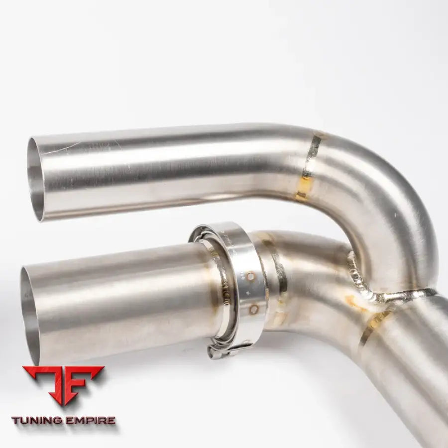 JCR PORSCHE 991.1 GT3 TITANIUM SIDE SILENCER BYPASS (NON VALVED) EXHAUST SYSTEM
