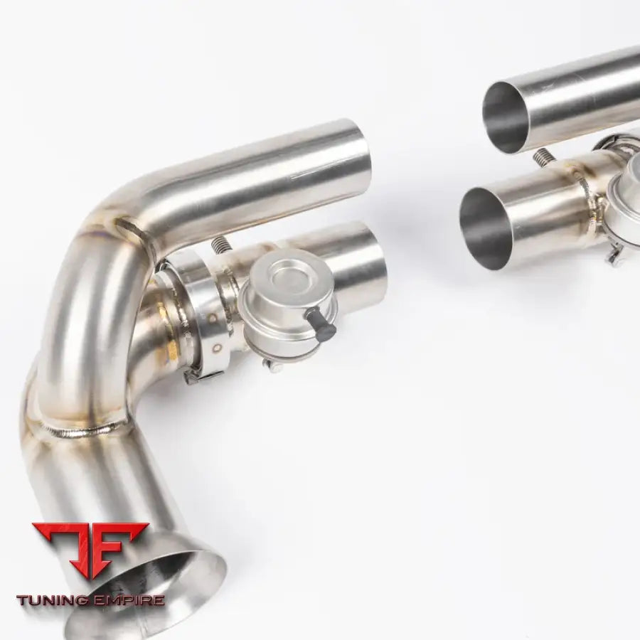JCR PORSCHE 991.1 GT3 TITANIUM SIDE SILENCER BYPASS (VALVED) EXHAUST SYSTEM