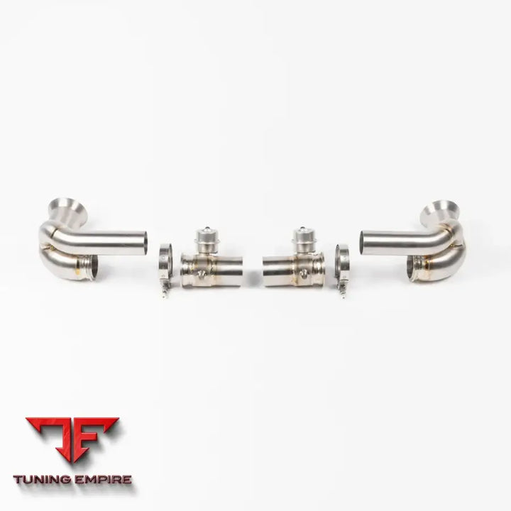JCR PORSCHE 991.1 GT3 TITANIUM SIDE SILENCER BYPASS (VALVED) EXHAUST SYSTEM