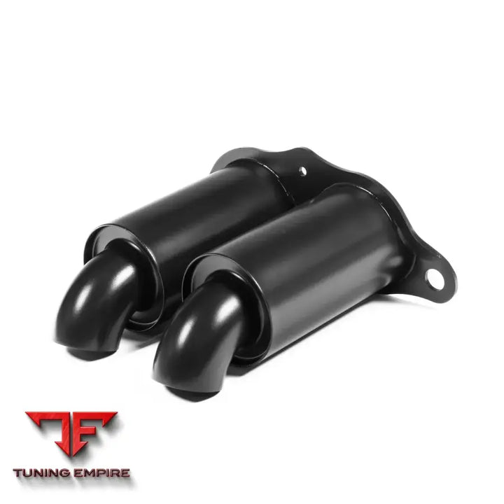 JCR PORSCHE992 GT3 - OEM REPLACEMENT TITANIUM TIPS (SILENCED - BLACK COATED) EXHAUST SYSTEM
