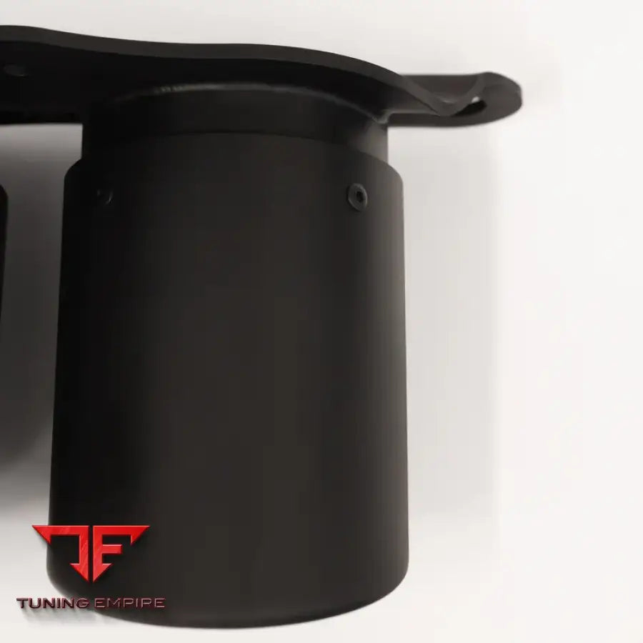 JCR PORSCHE OEM REPLACEMENT INCO/TI TIPS (ROLLED - BLACK COATED)