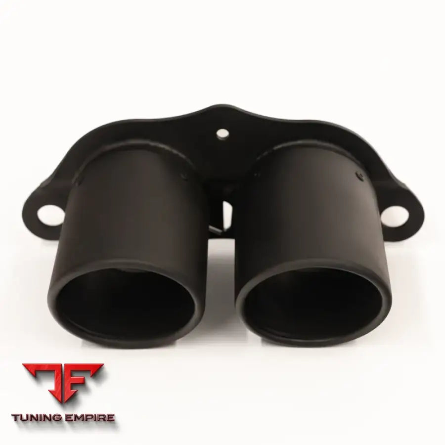 JCR PORSCHE OEM REPLACEMENT INCO/TI TIPS (ROLLED - BLACK COATED)