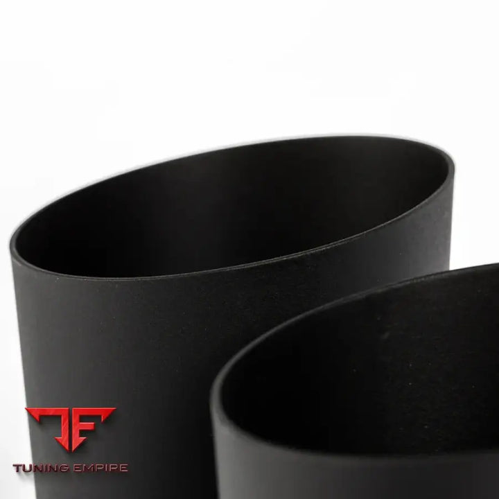 JCR PORSCHE TITANIUM EXHAUST TIPS (MEGAPHONE - BLACK COATED) EXHAUST SYSTEM