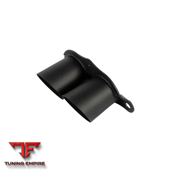 JCR PORSCHE OEM REPLACEMENT TITANIUM TIPS (MEGAPHONE - BLACK COATED)