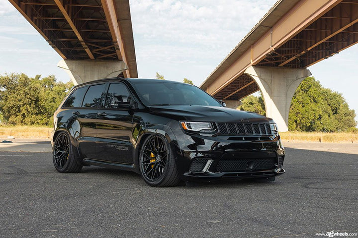 JEEP GRAND CHEROKEE TRACKHAWK on custom forged wheels