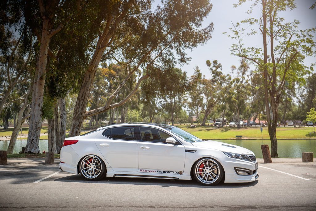 KIA OPTIMA on custom forged wheels