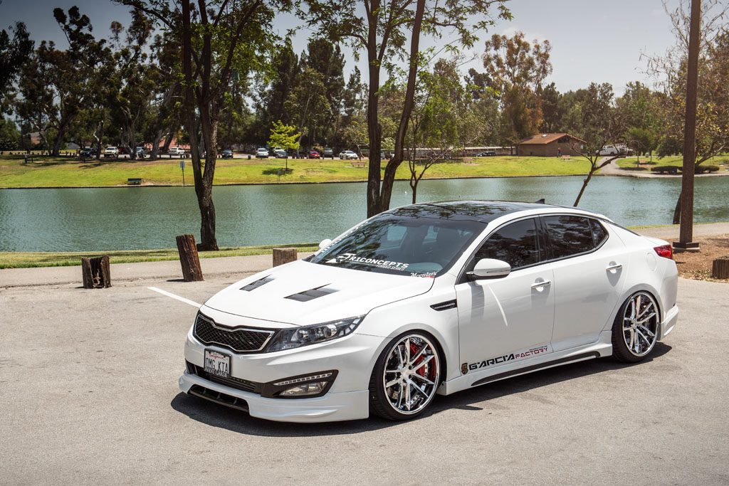 KIA OPTIMA on custom forged wheels