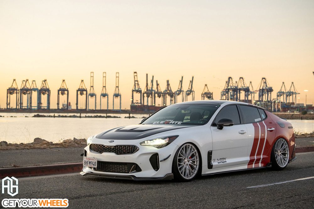 KIA STINGER GT on custom forged wheels