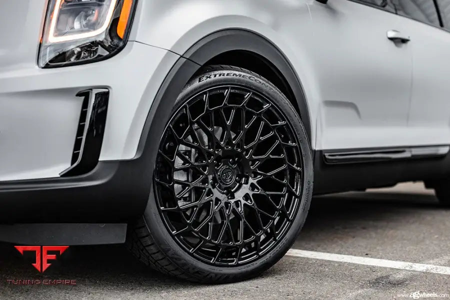 KIA TELLURIDE on custom forged wheels