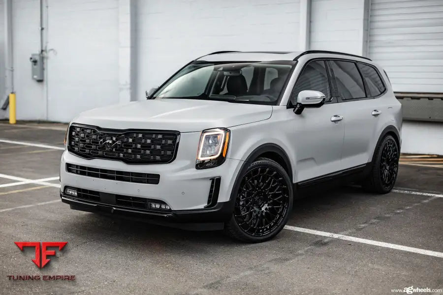 KIA TELLURIDE on custom forged wheels