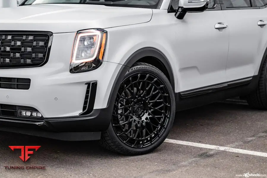 KIA TELLURIDE on custom forged wheels