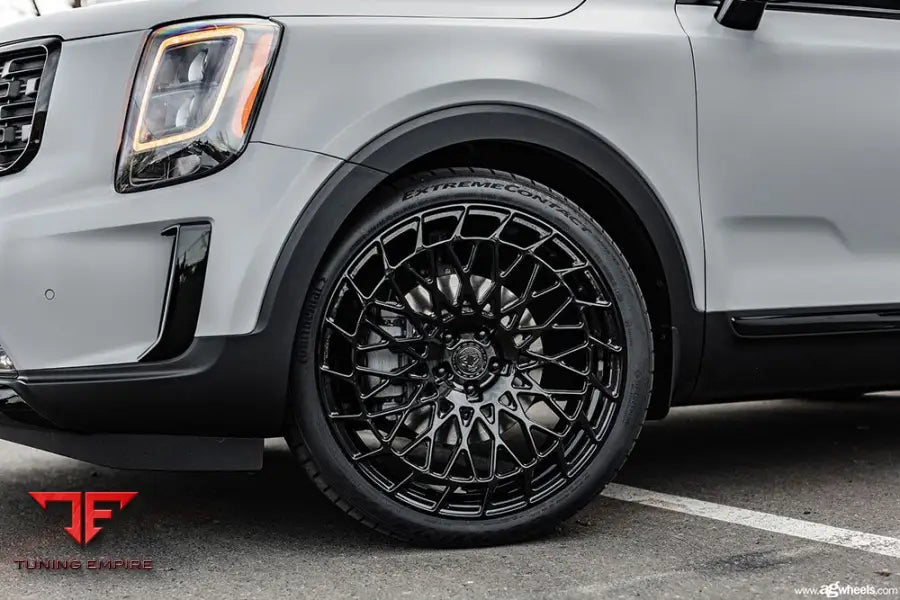 KIA TELLURIDE on custom forged wheels