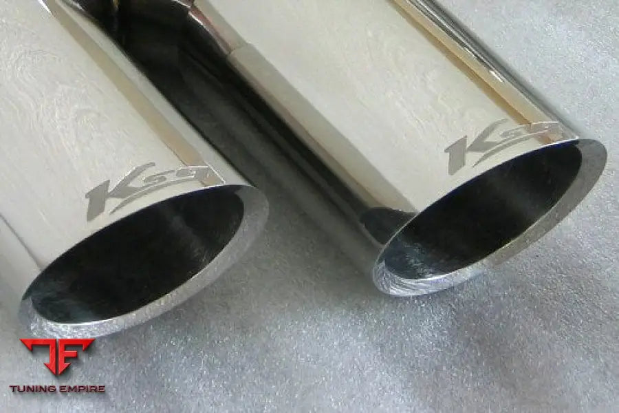 KREISSIEG PORSCHE 955 CAYENNE STAINLESS BILLET FLOATING CURL TAIL ＆ SAND BLAST “KSG” LOGO MARK WITH F1 SOUND EXHAUST SYSTEM WONDER WOLF