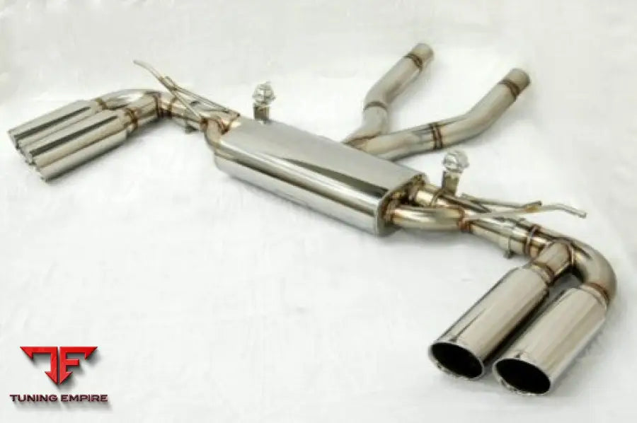 KREISSIEG PORSCHE 955 CAYENNE TITANIUM FLOATING CURL TAIL & SAND BLAST “KSG” LOGO MARK WITH CAT-BACK F1 SOUND VALVETRONIC EXHAUST SYSTEM