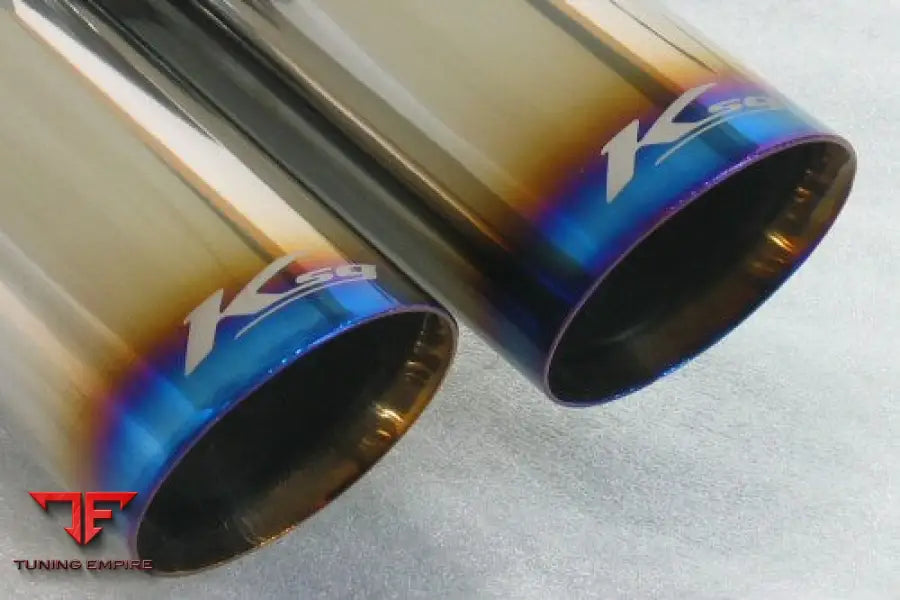 KREISSIEG PORSCHE 955 CAYENNE TITANIUM FLOATING CURL TAIL ＆SAND BLAST “KSG” LOGO MARK WITH F1 SOUND EXHAUST SYSTEM WONDER WOLF