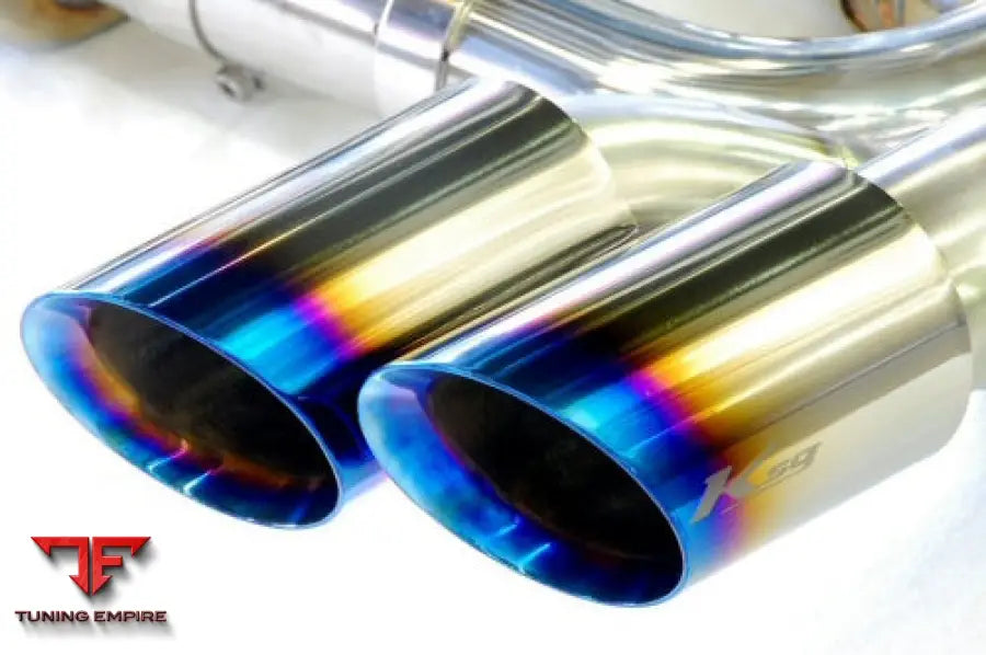 KREISSIEG PORSCHE 957 CAYENNE TITANIUM FLOATING CURL TAIL &amp; SAND BLAST “KSG” LOGO MARK WITH F1 SOUND EXHAUST SYSTEM WONDER WOLF