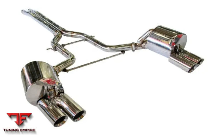 KREISSIEG PORSCHE PANAMERA TITANIUM FLOATING CURL TAIL ＆SAND BLAST “KSG” LOGO MARK WITH CAT-BACK F1SOUND VALVETRONIC