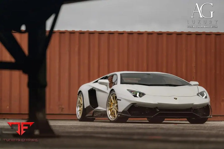Lamborghini Aventador on custom forged wheels